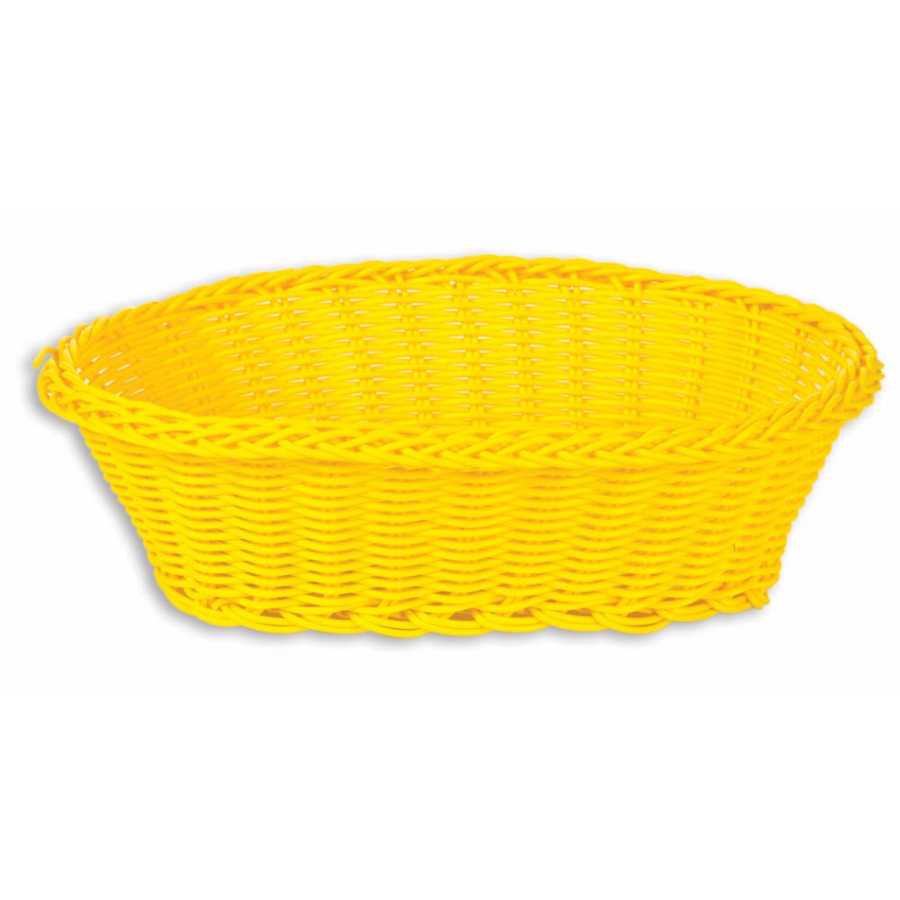İNCE OVAL SEPET 24*17*7 CM SARI (İPLS-24OS)