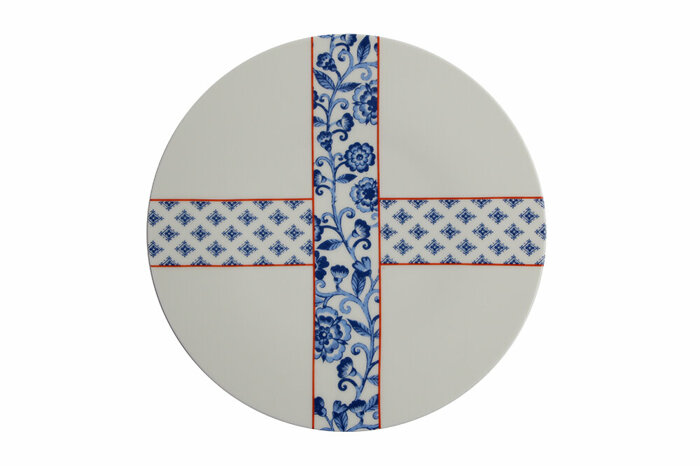 Folksy Desen3 Düz Tabak 21cm