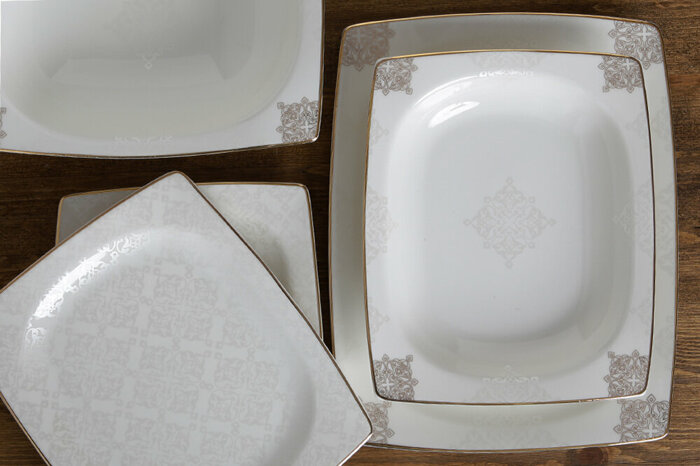 Yağmur 61 Parça 12 Kişilik Yemek Takımı