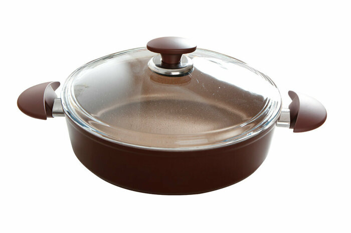 Grena Bordo Basık Tencere 28 cm