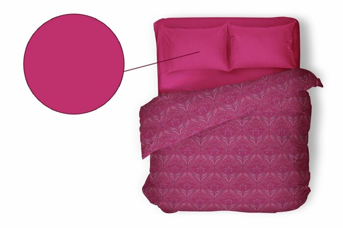 Colore Fuşya 2'li Yastık Kılıfı 50x70cm