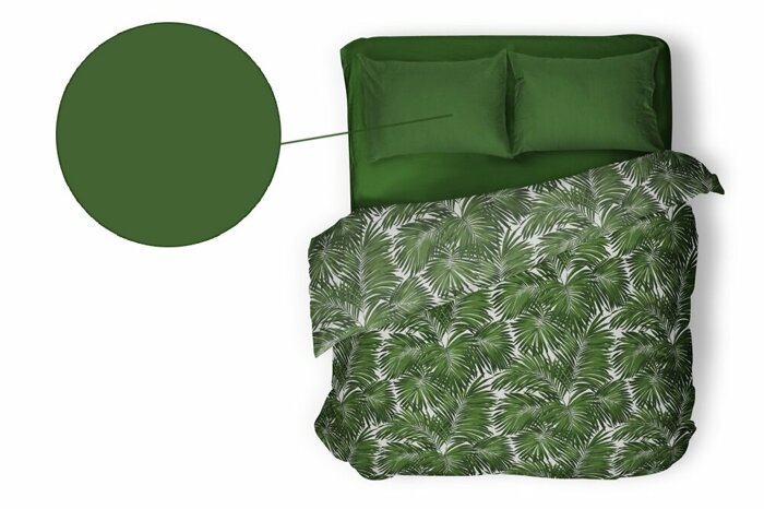 Colore Koyu Yeşil 2 li Yastık Kılıfı 50x70cm