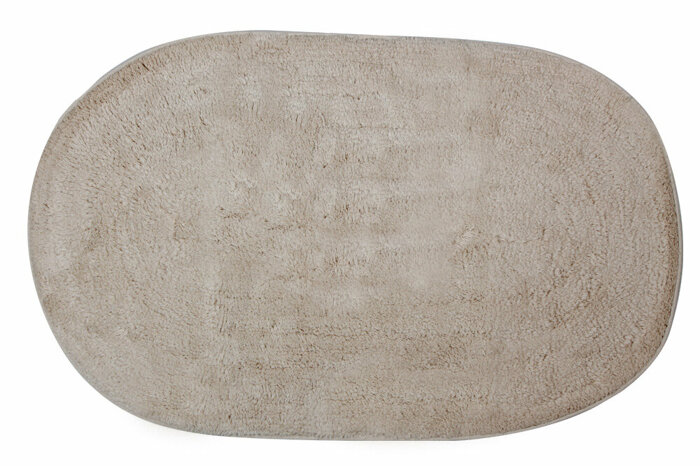 Purity Oval Fildişi Banyo Paspası 60x100cm