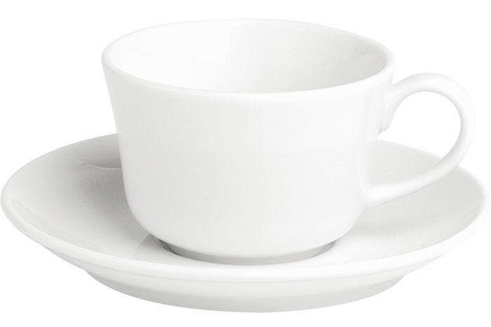 Luna Beyaz Tabaklı Çay Fincanı 145cc