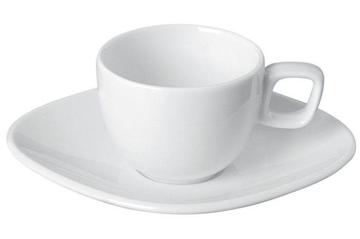 Perspective Beyaz Tabaklı Kahve fincanı 80cc