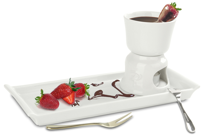 Beyaz Fondü Takımı 5 Parça