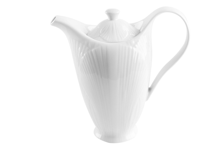 Yaprak Beyaz Kapaklı Demlik 1030cc