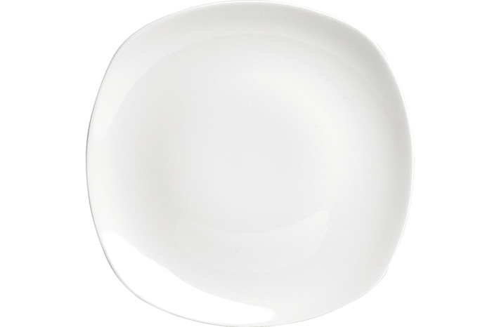Square Beyaz Düz Tabak 19cm
