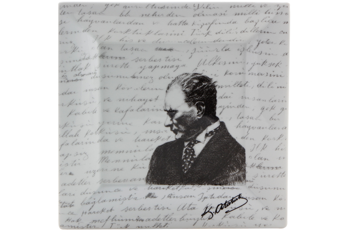 Atatürk Dekoratif Tabak 22cm