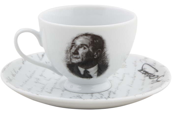 Atatürk Tabaklı Kahve Fincanı 80cc