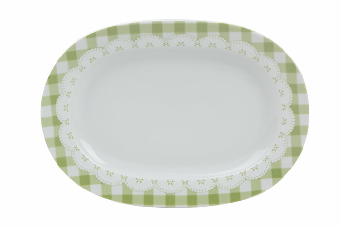 Pötikare Yeşil Kayık Tabak 32cm