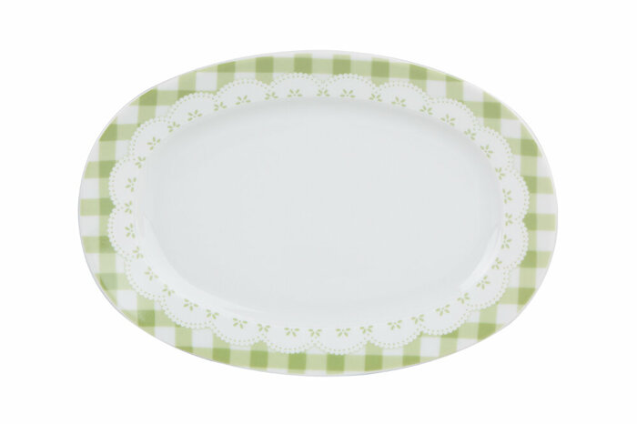 Pötikare Yeşil Kayık Tabak 24cm