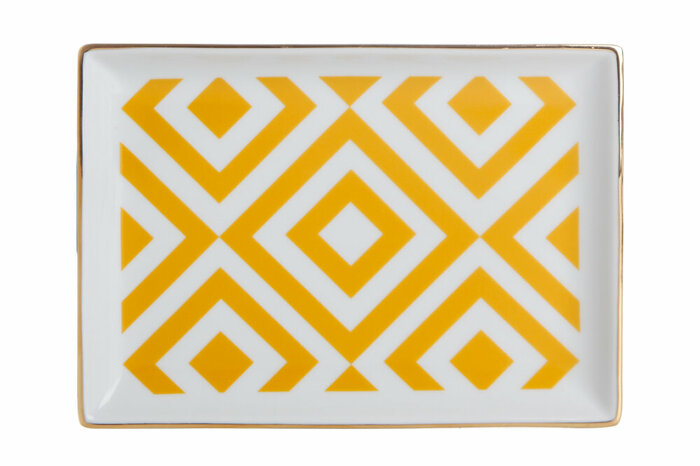 Morocco Desen4 Sarı Kahvaltı Tabağı 18cm