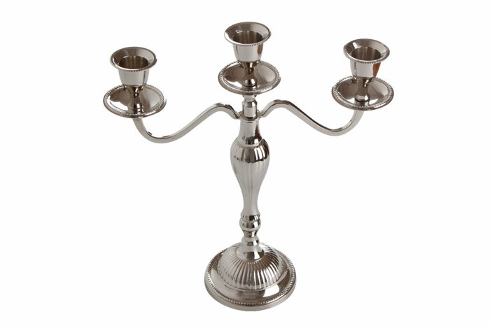 Arden Silver 3 Kollu Şamdan 23cm