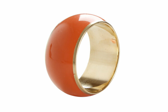 Brass Turuncu Yüzük Peçetelik 4cm