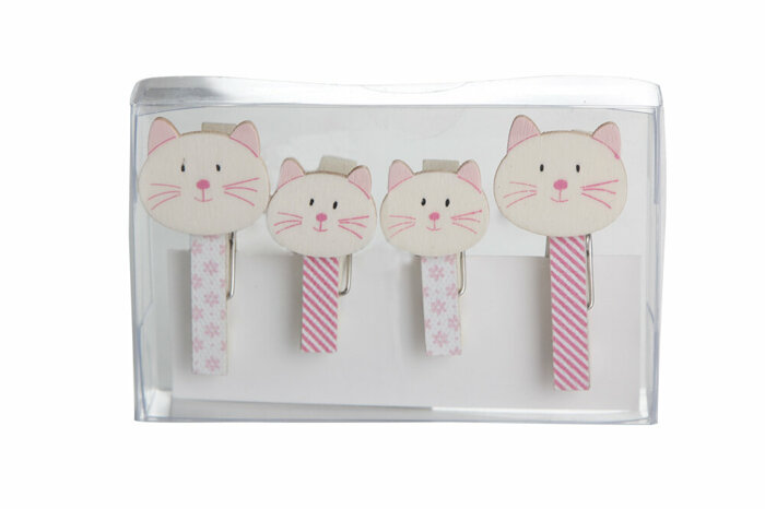 Wood Tavşan Mandal 4lü