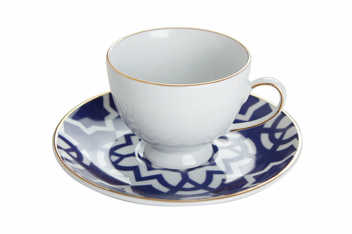 Morocco Desen7 Mor Tabaklı Kahve Fincanı 80cc