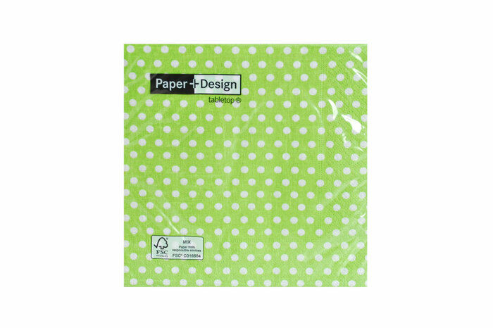 Juts Dots Green Kağıt Peçete 20li