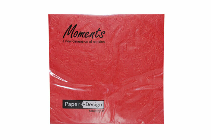 Moments Ornament Red Kağıt Peçete 16'lı 33x33cm