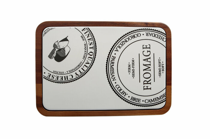 Fromage Yazılı Dikdörtgen Peynir Tabağı 30cm
