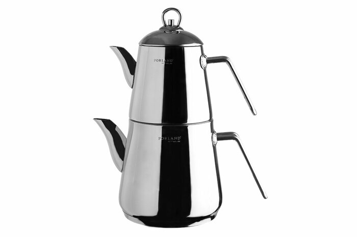 Piramit Çelik Çaydanlık Takımı