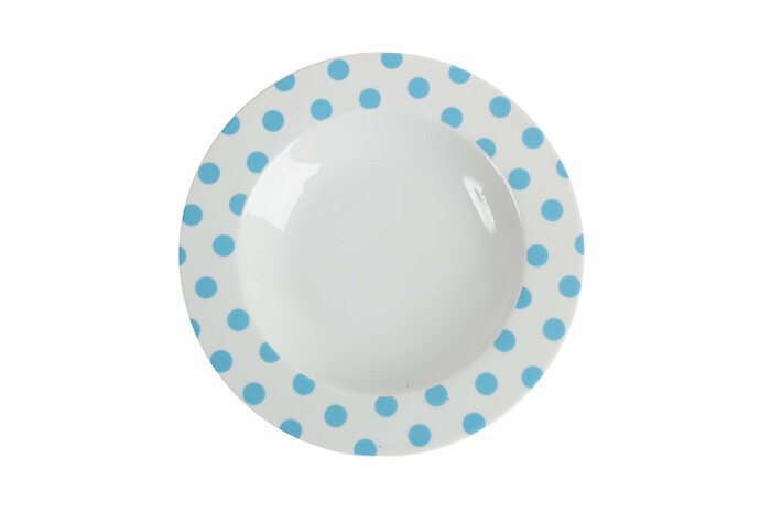 Puanti Mavi Çukur Tabak 21cm