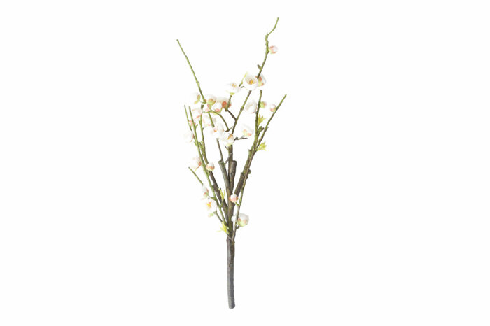 Bahar Dalı Beyaz Yapma Çiçek 40cm