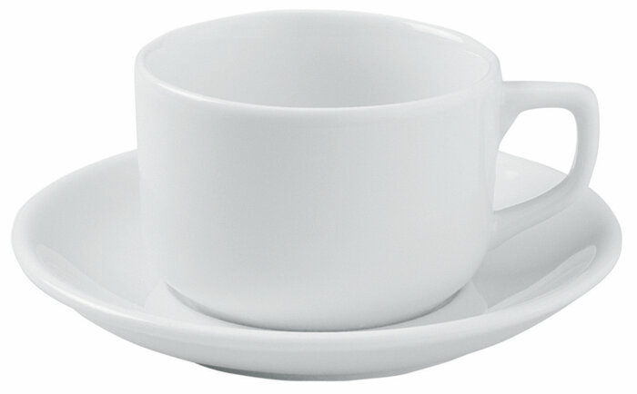 Soley Beyaz Tabaklı Çay Fincanı 175cc