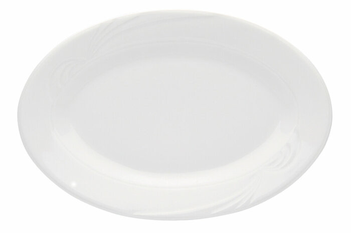 Halley Beyaz Kayık Tabak 28cm