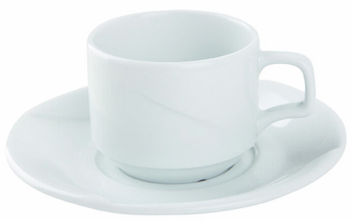Troy Beyaz Tabaklı Kahve Fincanı 90cc