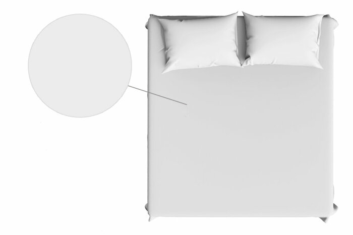 Colore Beyaz Çarşaf Tek Kişilik Lastikli 180x260cm