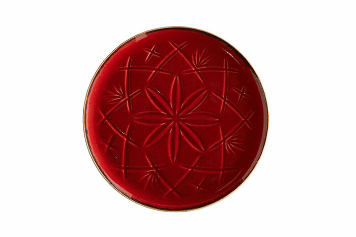 Christina Kırmızı Düz Tabak 18cm