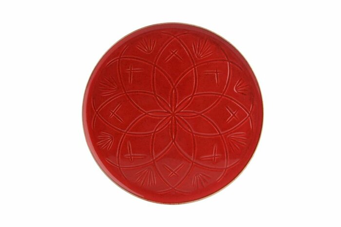 Christina Kırmızı Düz Tabak 27cm