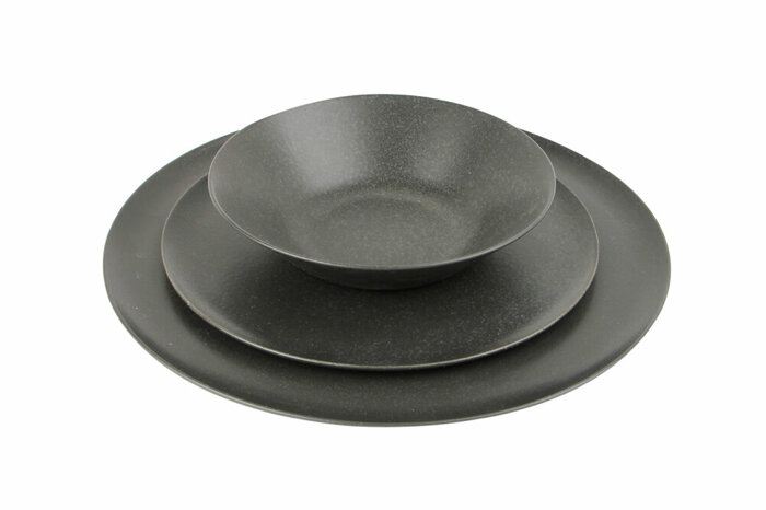 Grazia Seasons Siyah Yemek Takımı 3 Parça