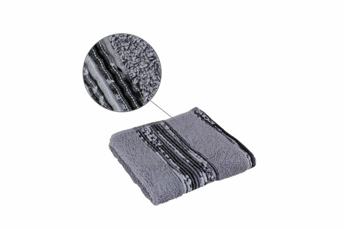 Berlin Açık Gri Havlu 30x50cm