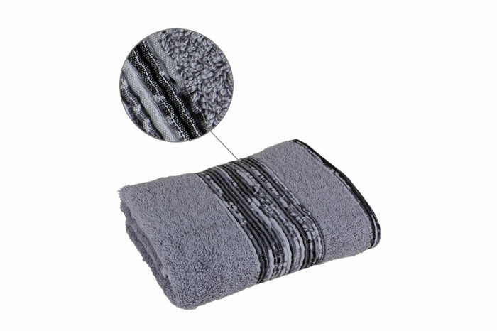 Berlin Açık Gri Havlu 50x90cm