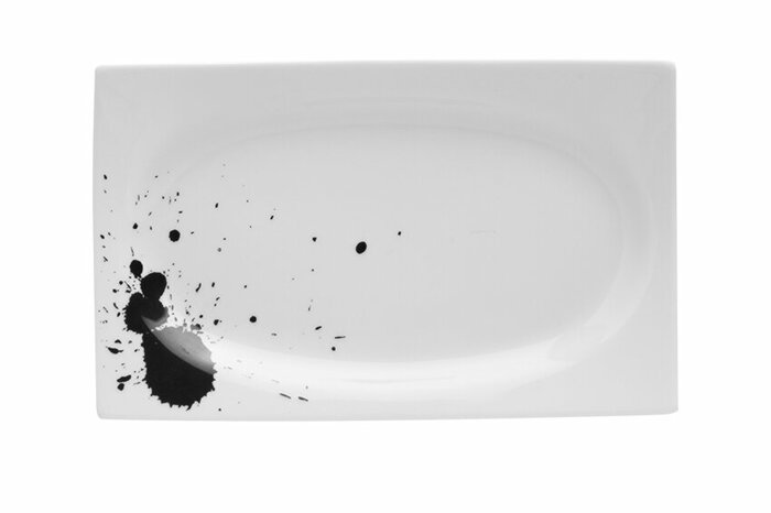 Black Touch Desen3 Kayık Tabak 18cm