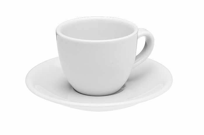 Soley Beyaz Tabaklı Kahve Fincanı 80cc