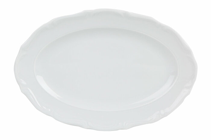 Maria Beyaz Kayık Tabak 27cm