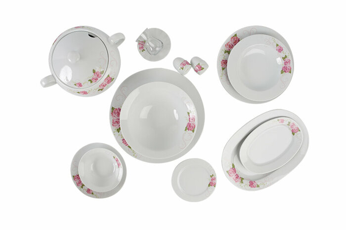 Romantik 109 Parça 12 Kişilik Yemek Takımı