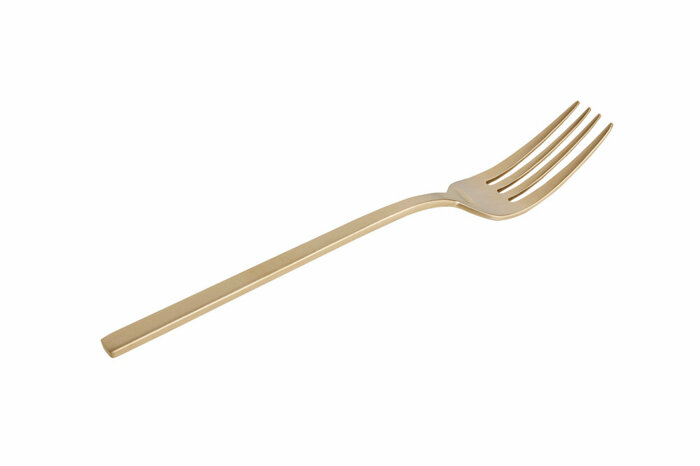 Lungo Mat Altın Yemek Çatalı 21 cm