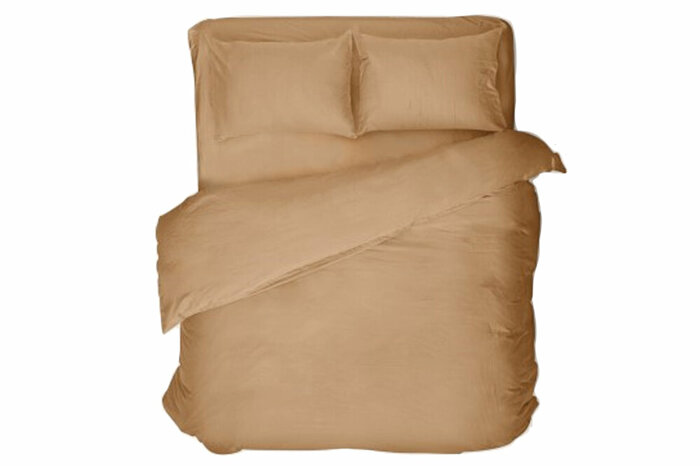 Pamuk Saten Terracotta Nevresim Çift Kişilik 200x220cm