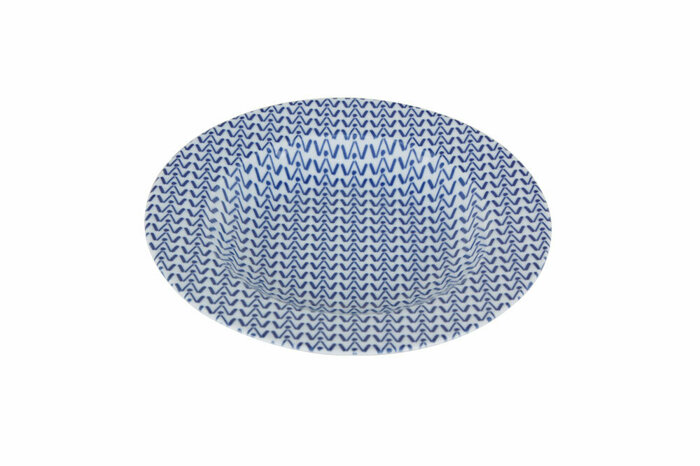 Blue Desen5 Çukur Tabak 22cm