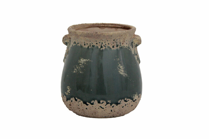 Sanna Gri Saksı 17cm