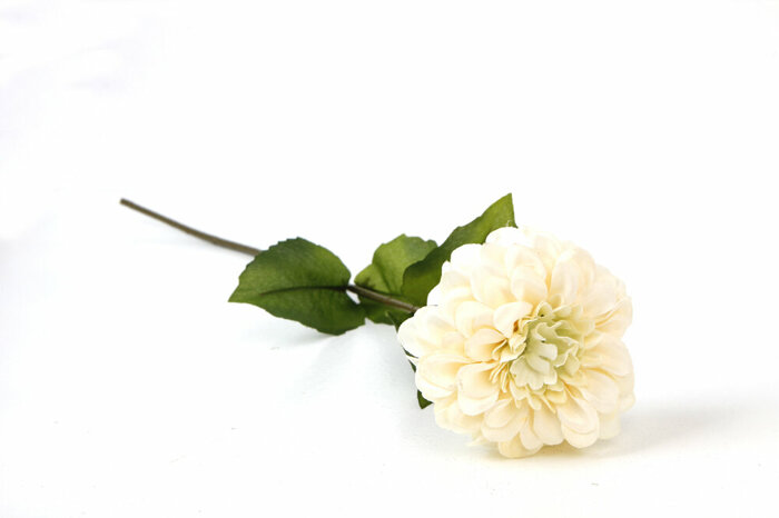 Tek Gerbera Beyaz Yapay Çiçek 66cm