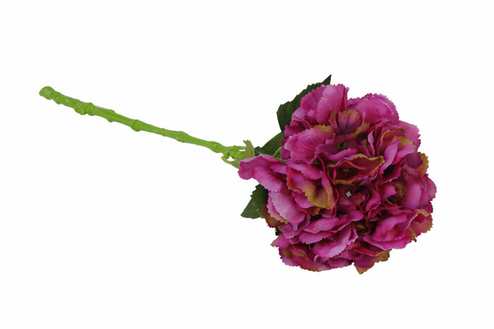 Tek Ortanca Mor Yapay Çiçek 54cm