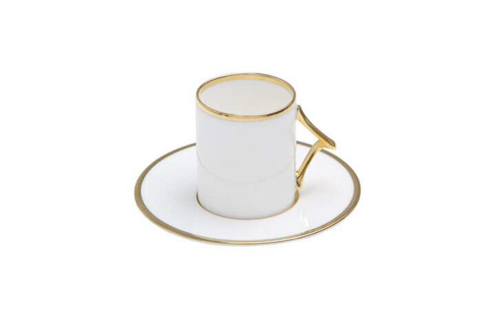 Limoges Altın Yaldız Kahve Takımı 12 Parça