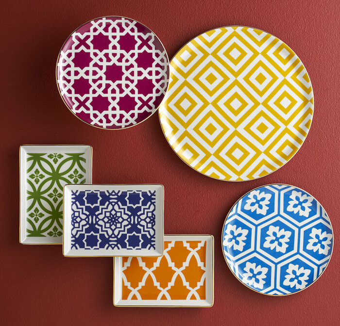 Morocco Karma Renk 24 Parça 6 Kişilik Yemek Takımı