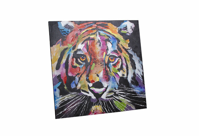 Aslan Renkli Tablo 100x100cm