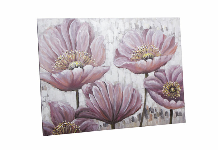 Pembe Çiçekler Painting 120x90cm